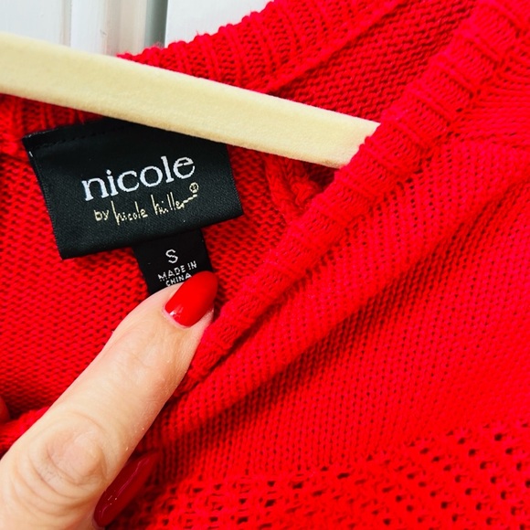 Nicole Miller Red Sweater - Picture 4 of 6
